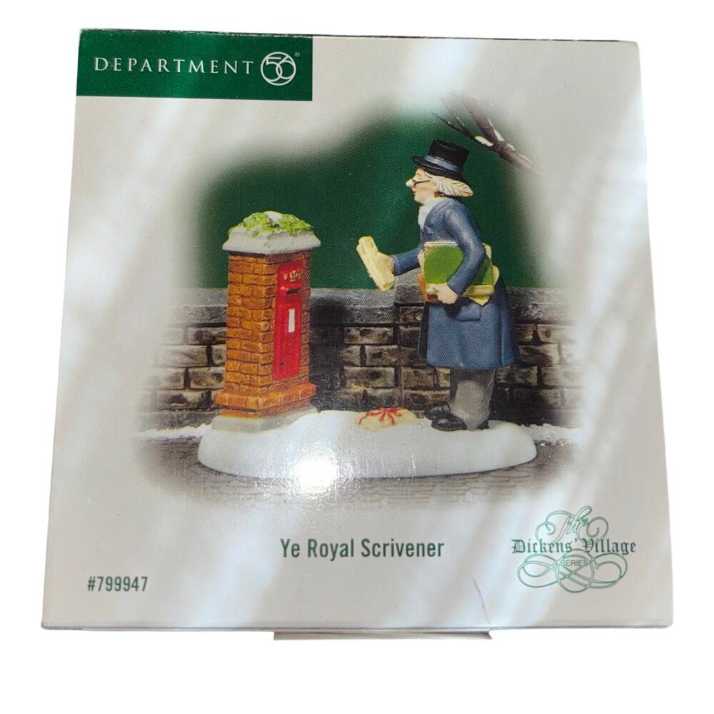 Department 56 Dickens Village “Ye Royal Scrivener” in box